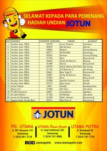 Daftar Pemenang Jotun
